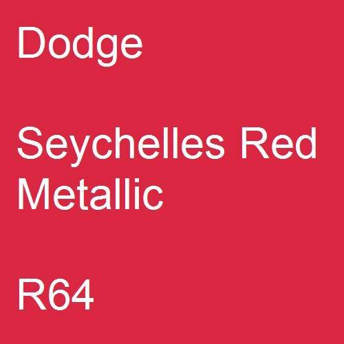 Dodge, Seychelles Red Metallic, R64.